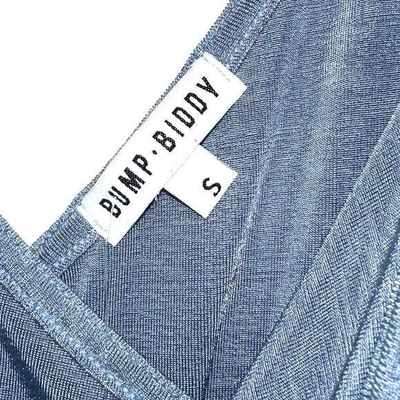 NWT Bump Biddy Maternity Sash One Sleeve Dress Size Small - Picture 7 of 12